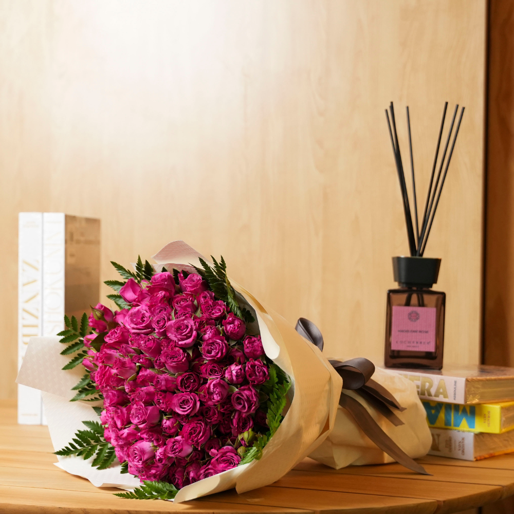 باقة بيبي روز باللون الفوشي