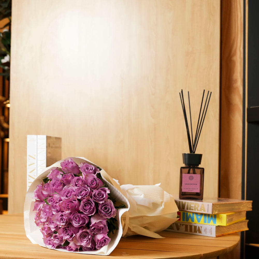 باقة بيبي روز باللون الأرجواني