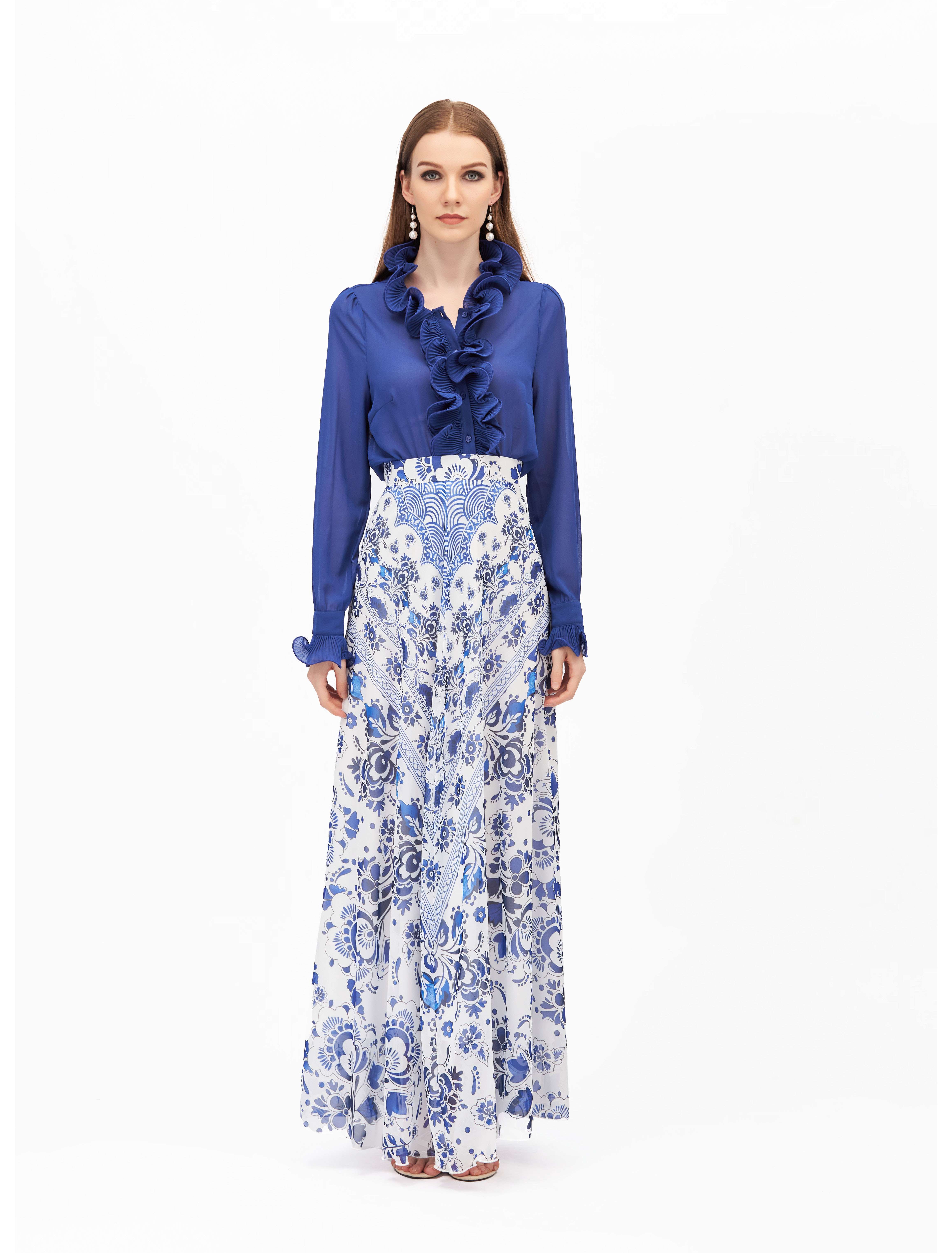 تنورة كلوي مشجر