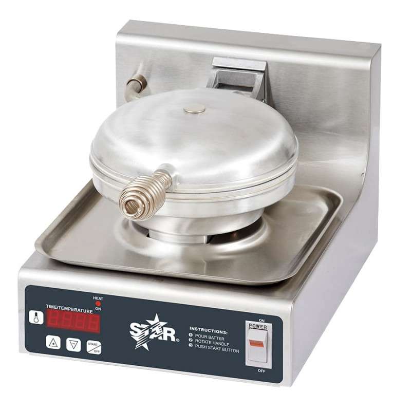 Star SWBS Waffle Baker - Single Round, Digital Controls