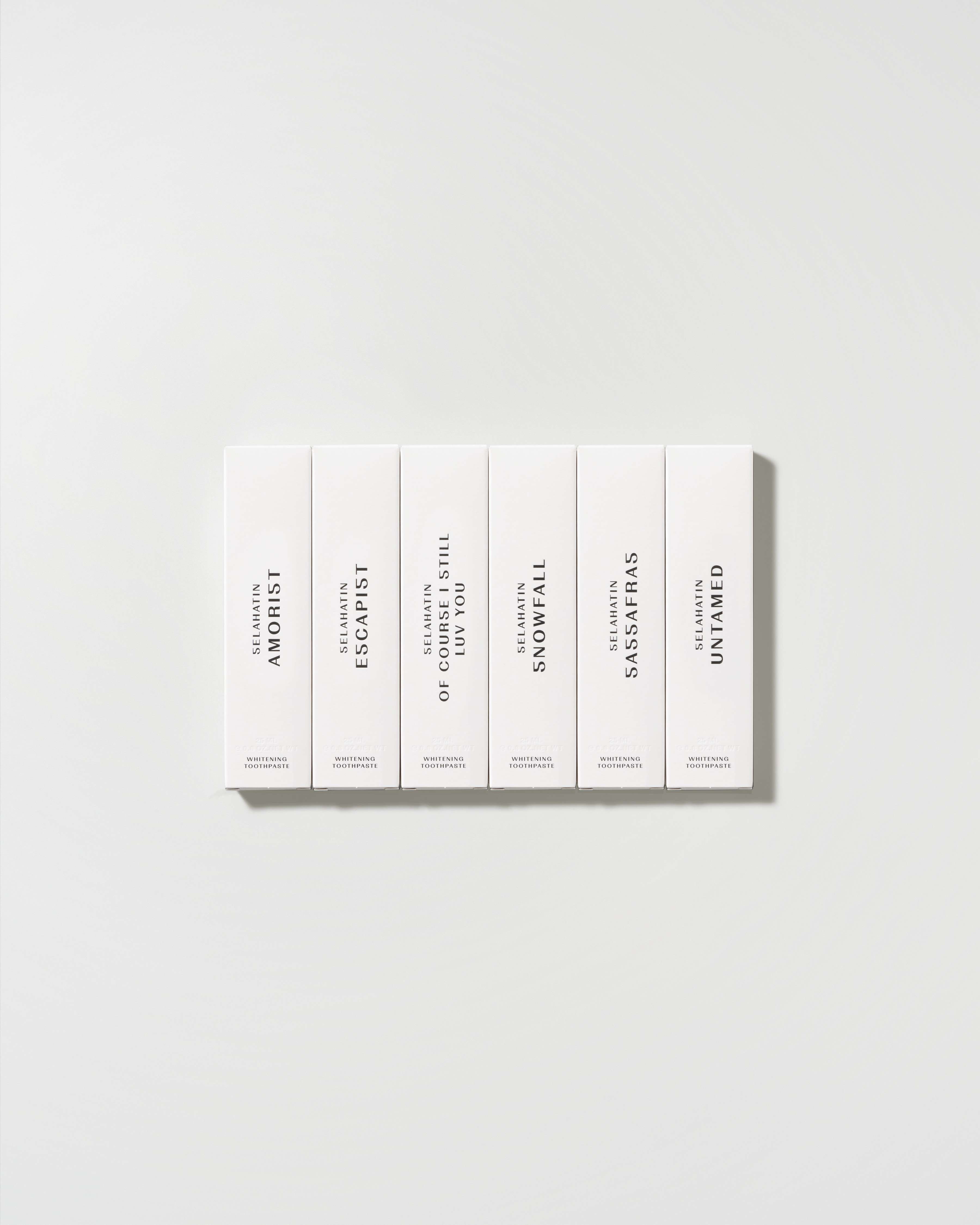 مجموعة اكتشاف معاجين الأسنان المبيضة (6 × 25 مل)