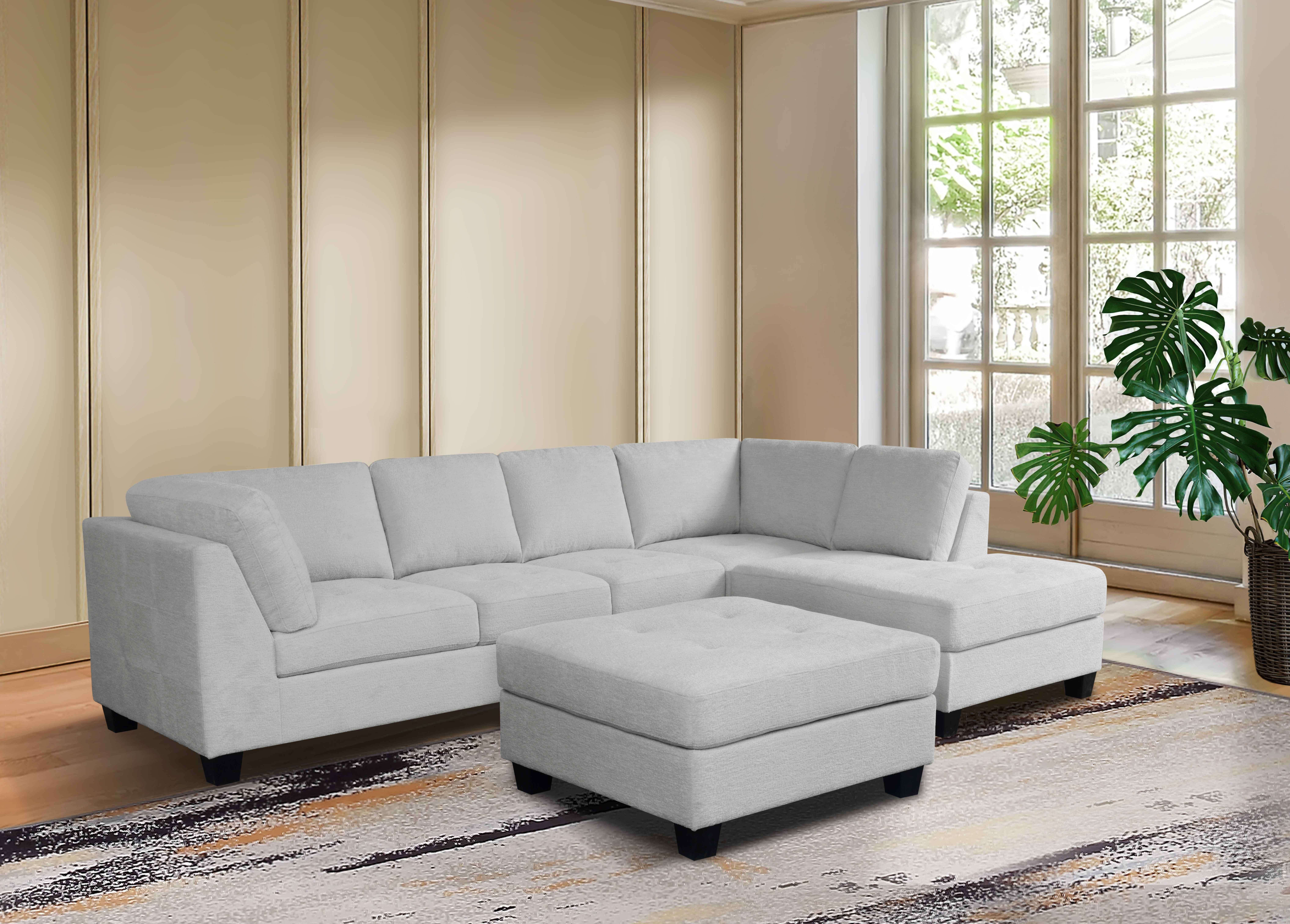 Sectional Sofa Set 2pcs (Raf 3 seater +Laf Chaise) 