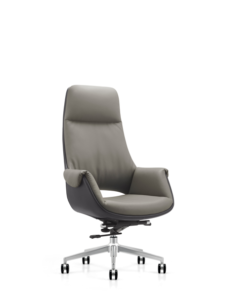 كرسي دوار ظهر طويل  LY2217A LIGHT GREY