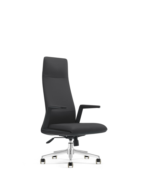 كرسي دوار ظهر طويل  LY-001A BLACK