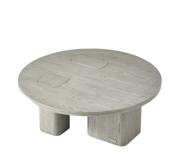 Grey Veneer طاولة قهوة وسط