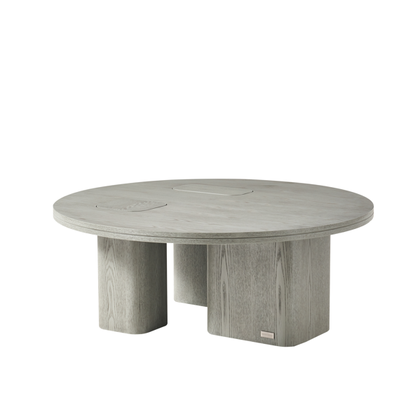 Grey Veneer طاولة قهوة وسط