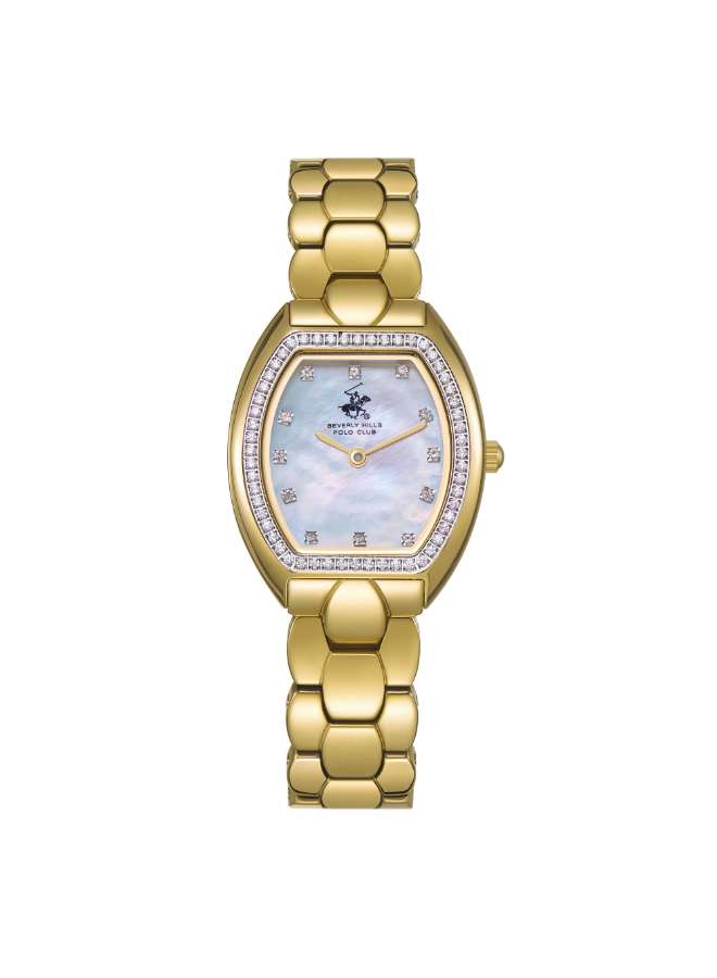 بيفرلي هيلز بولو كلوب ساعة  للنساء بمينا مزين بعرق اللؤلؤ 