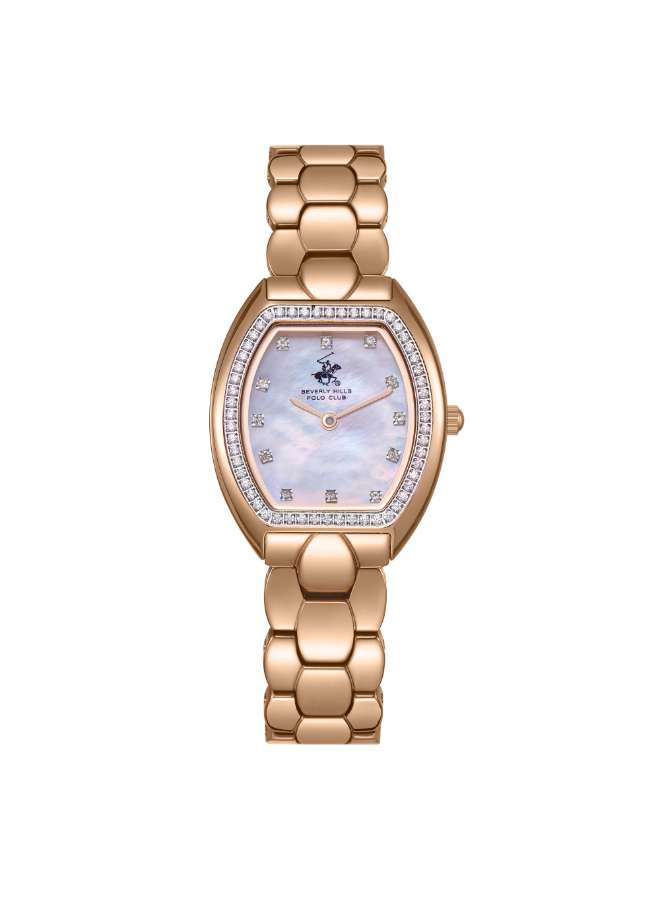 بيفرلي هيلز بولو كلوب ساعة  للنساء بمينا مزين بعرق اللؤلؤ