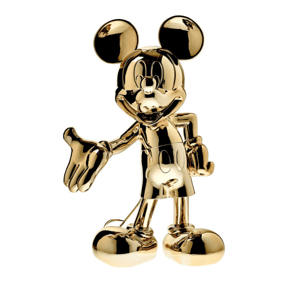 MICKEY WELCOME CHROMED GOLD - 30 cm