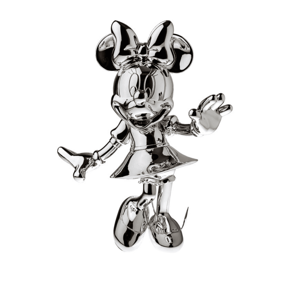 MINNIE WELCOME CHROMED SILVER - 31 CM
