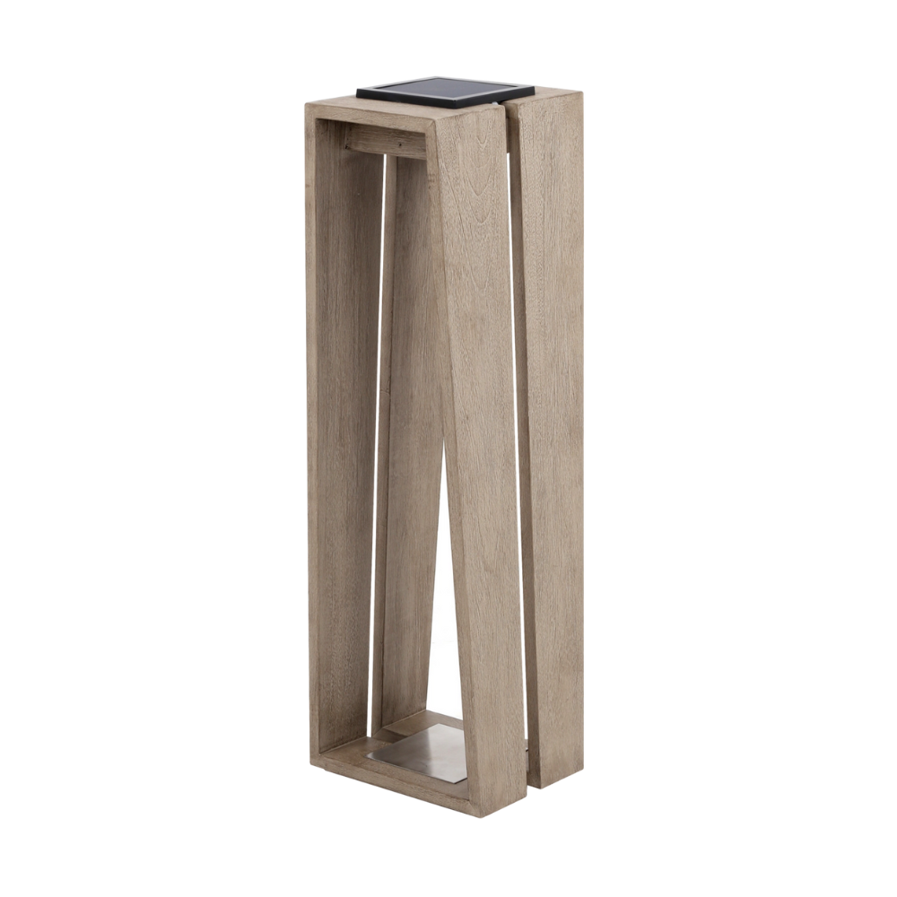 LES JARDINS سكال مصباح أرضي بني كبير بالطاقة الشمسية