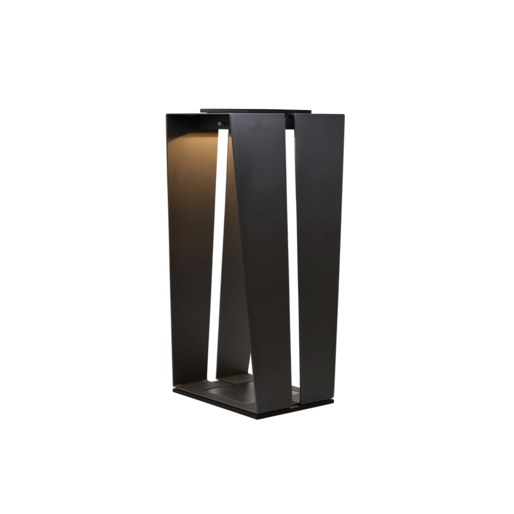 LES JARDINS سكال مصباح أرضي أسود صغير بالطاقة الشمسية