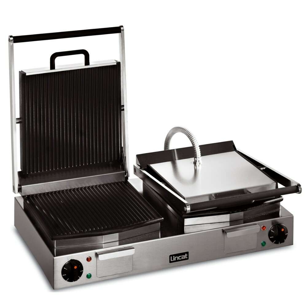 Lincat LPG2 Twin Panini Grill, Ribbed Plates